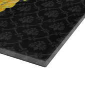 Levendige, heldere lentevloeren met zwarte Damask Snijplank (Hoek)