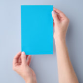 Levendige Hemelblauwe Effen Kleur Flyer (Hand)
