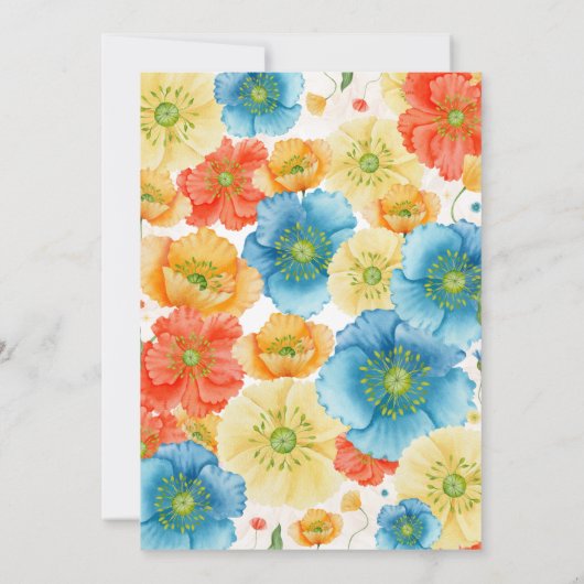 Levendige hemelse bloementuin Boho Vrijgezellenfee Kaart (Achterkant)