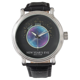 Levendige Hemelse Klok Oud en Nieuw 2026 Feest Horloge