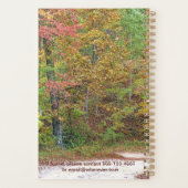 Levendige herfst bladeren Mountain Road Custom Planner (Achterkant)