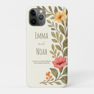 Levendige herfst botanische bloemstuk aangepast Case-Mate iPhone case
