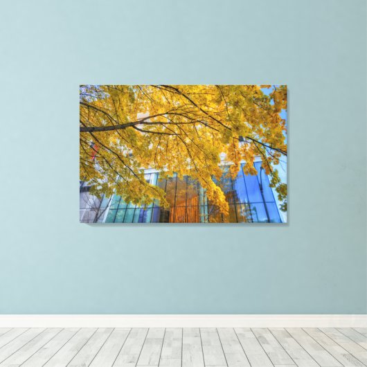 Levendige herfst canvas afdruk (Insitu (Houten vloer))