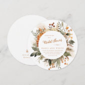 Levendige Herfst Floral Vrijgezellenfeest Kaart (Voorkant / Achterkant)