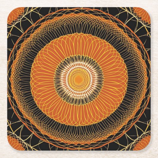 Levendige Herfst Kartonnen Onderzetters (Voorkant)