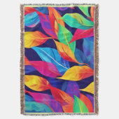 Levendige herfst laat Abstracte kunst achter Deken (Voorkant Verticaal)