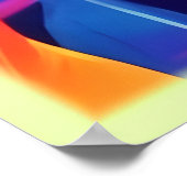 Levendige herfst laat Abstracte kunst achter Poster (Hoek)