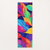 Levendige herfst laat Abstracte kunst achter Yogamat (Voorkant)