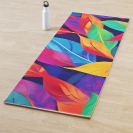 Levendige herfst laat Abstracte kunst achter Yogamat