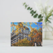 Levendige herfst laat de New York NYC-architectuur Briefkaart (Staand voorkant)