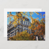 Levendige herfst laat de New York NYC-architectuur Briefkaart (Voorkant / Achterkant)