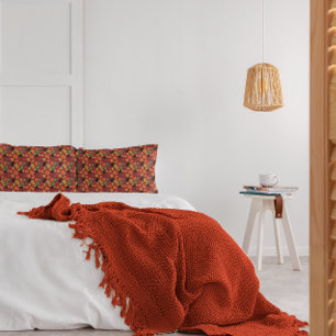 Levendige herfst laat een veelkleurig patroon acht kussensloop