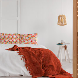 Levendige herfst laat een veelkleurig patroon acht kussensloop