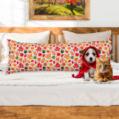 Levendige herfst laat een veelkleurig patroon acht lichaamskussen