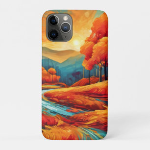 Levendige Herfst River Scene Case-Mate iPhone Case