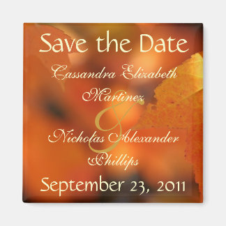 Levendige herfst Save the Date Wedding Magnet