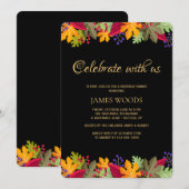 Levendige Herfst Uitnodiging (Voorkant / Achterkant)