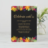 Levendige Herfst Uitnodiging (Staand voorkant)