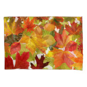Levendige herfstbladcollage kussensloop (Voorkant)