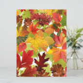 Levendige herfstbladeren collage (Staand voorkant)