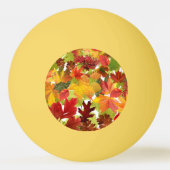 Levendige herfstbladeren collage pingpongbal (Achterkant)
