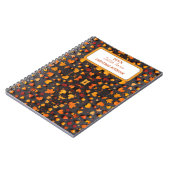 Levendige herfstbladeren in Oranje en gele kleuren Notitieboek (Linkerzijde)