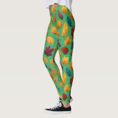 Levendige herfstbladeren leggings (Links)
