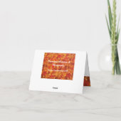 Levendige herfstbladeren Notitiekaarten (Achterkant)