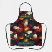 Levendige herfstbladeren Schort met aangepaste naa (Voorkant)