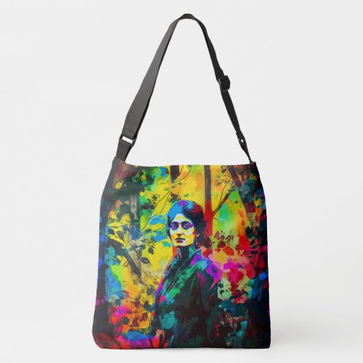 Levendige herfstschoonheid crossbody tas (Achterkant)