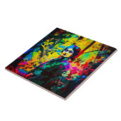 Levendige herfstschoonheid tegeltje (Zijkant)