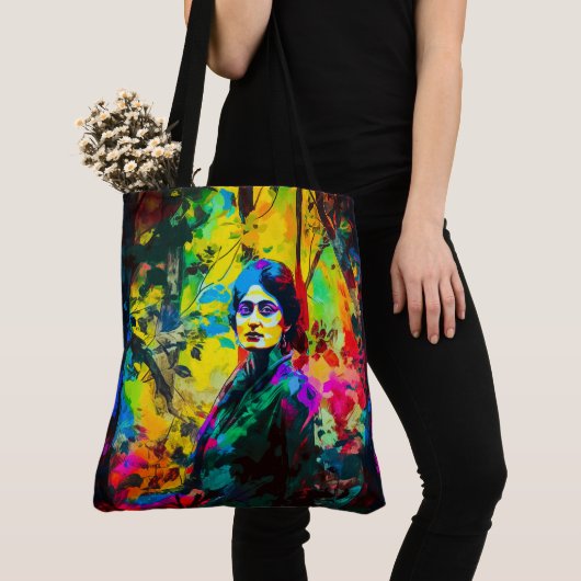 Levendige herfstschoonheid tote bag (Dichtbij)