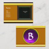 LEVENDIGE HERINNERING2 MONOGRAM paars violet Visitekaartje (Voorkant / Achterkant)