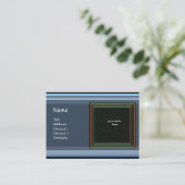 LEVENDIGE HERINNERING3 MONOGRAM edelsteen rood Visitekaartje (Staand voorkant)