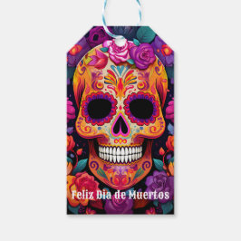🌹Levendige herinnering: A Día de Muertos Tribute Cadeaulabel