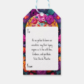 🌹Levendige herinnering: A Día de Muertos Tribute Cadeaulabel (Achterkant)