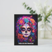 🌹Levendige herinnering: Lady Catrina in Bloom Briefkaart (Staand voorkant)