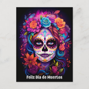 🌹Levendige herinnering: Lady Catrina in Bloom Briefkaart