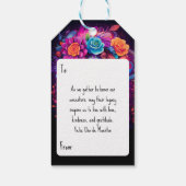 🌹Levendige herinnering: Lady Catrina in Bloom Cadeaulabel (Achterkant)