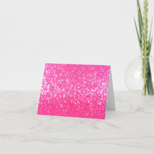 Levendige hete roze glinsterende vonk textuur foto bedankkaart