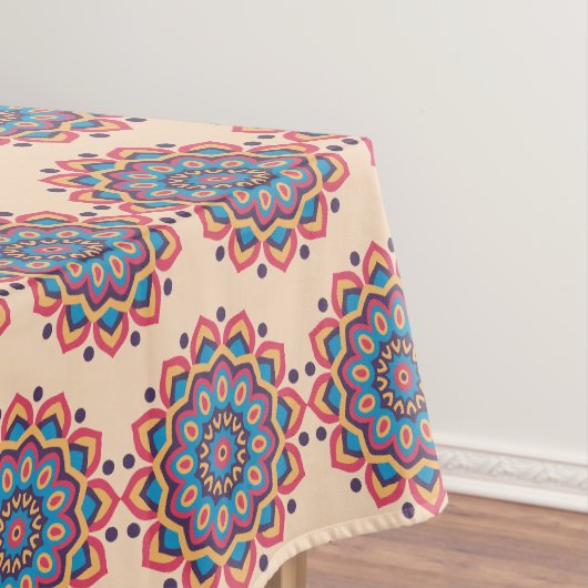 Levendige Hexkleur Mandala Tafelkleed (Voorbeeld)
