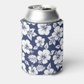 Levendige hibiscus: bloemig naadloos patroon. blikjeskoeler (Blikje Achterkant)