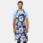 Levendige hibiscus: bloemig naadloos patroon. schort (Gedragen)