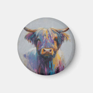 Levendige Highland Coo Cadeau - Highland Koe Magne Magneet