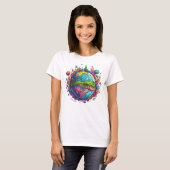 Levendige hippie soul t-shirt (Voorkant volledig)