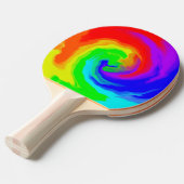 Levendige hittegolf werveling Abstract Tafeltennisbatje (Voorkant Gekanteld)