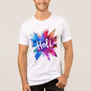 Levendige Holi Spat Grafische T-shirt
