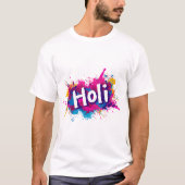 Levendige Holi Splash Grafische T-shirt (Voorkant)