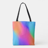 Levendige holografische gepersonaliseerde Canvas t Tote Bag (Achterkant)