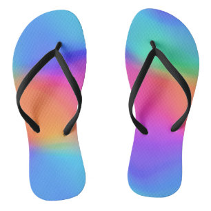 Levendige holografische Teenslippers